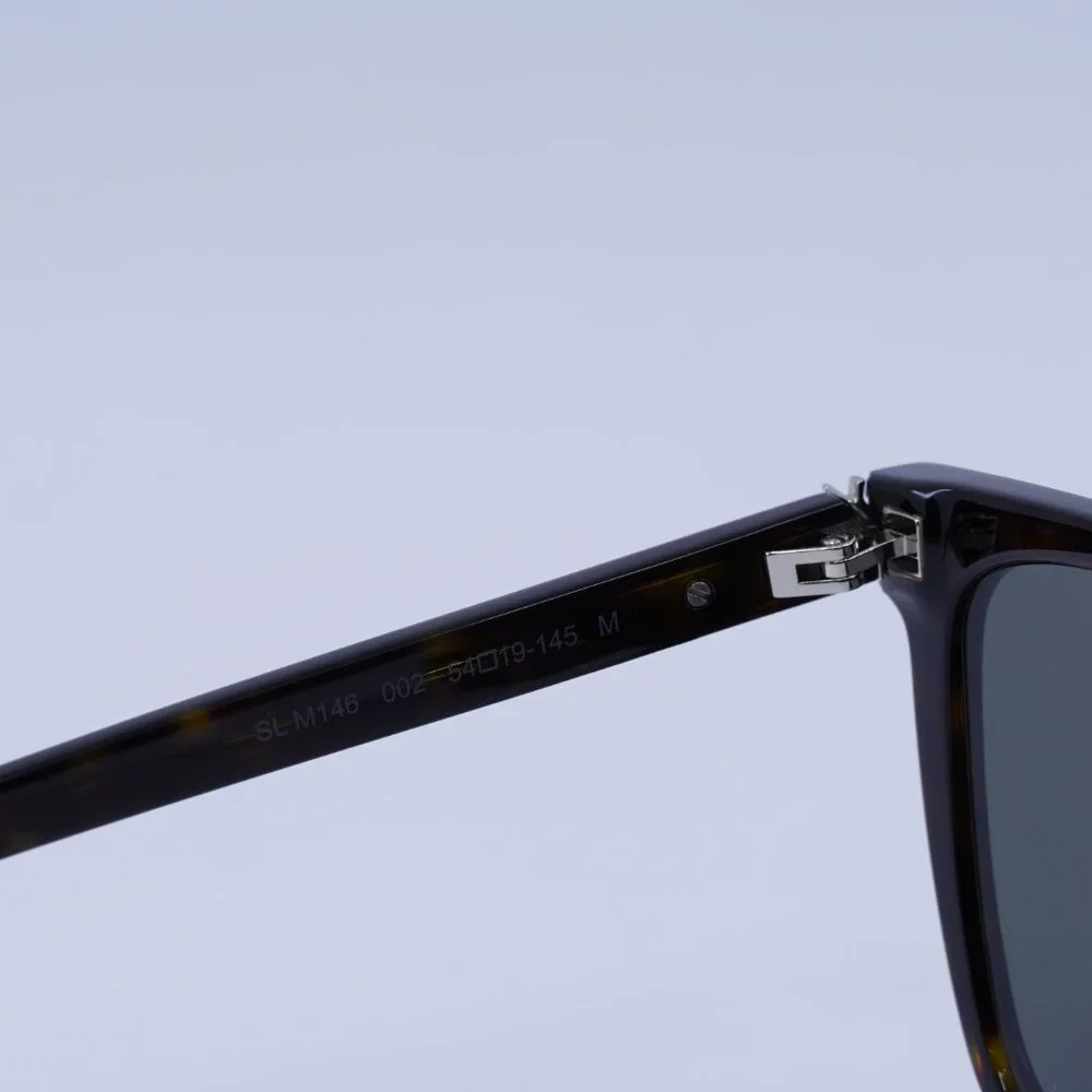 🕶️ New Saint Laurent SLM146 002 Sunglasses - Havana Frame, Grey Lenses - Picture 7 of 11